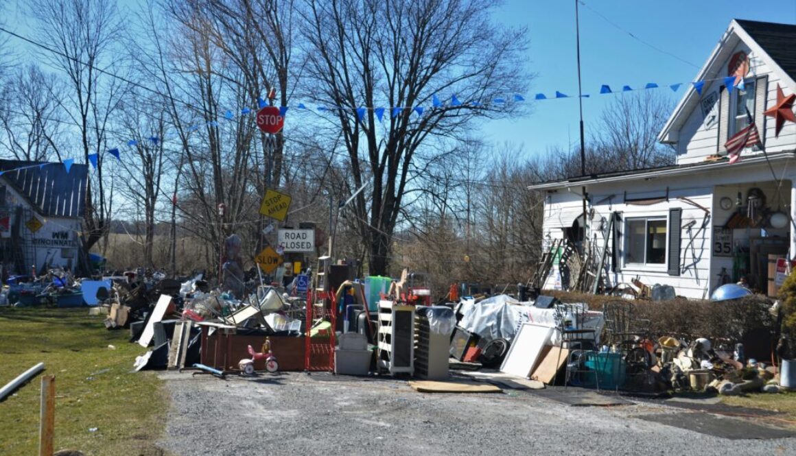 Heap of household junk for professional junk removal in Colorado